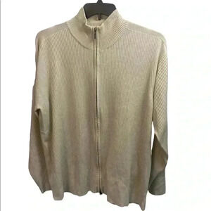 NWT Men’s Alfani Ribbed Full Zip Cardigan
